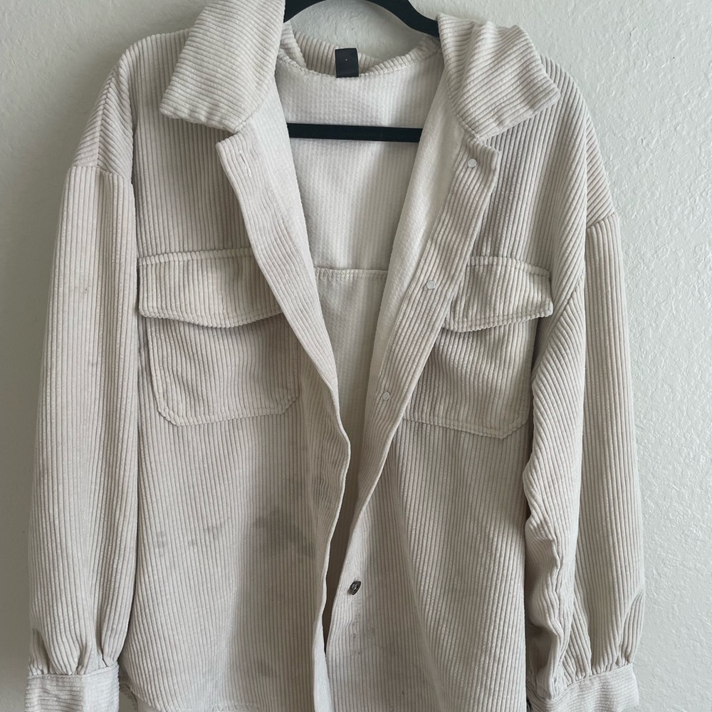Oversized corduroy jacket
